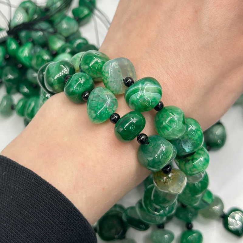 Агат размер 15*12мм натуральный тонированный камень